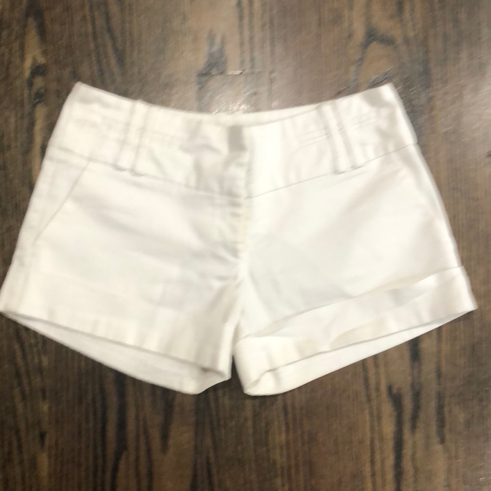 Aqua white shorts size 0